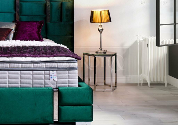 Upholstered bed Double bed Designer Bed Marriage bed Bedroom Velvet bed Fabric Beds