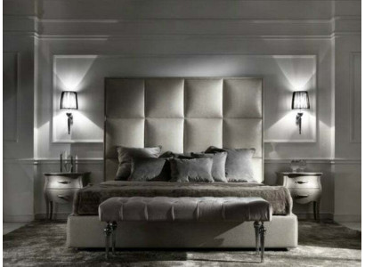 Double bed Beds Textile Designer Marriage Modern Bed Bedroom Upholstery Textile