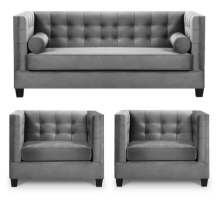 Sofa set Sofa bed Gray Armchair Creative Furniture Textile Fabric Living room new
