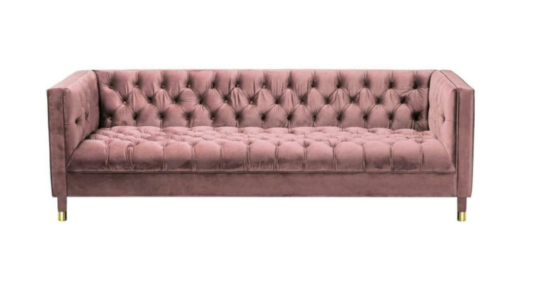 Chesterfield Sofa Rosa Furniture 4 Seater Sofas Textile Fabric Couches xxl big 230cm