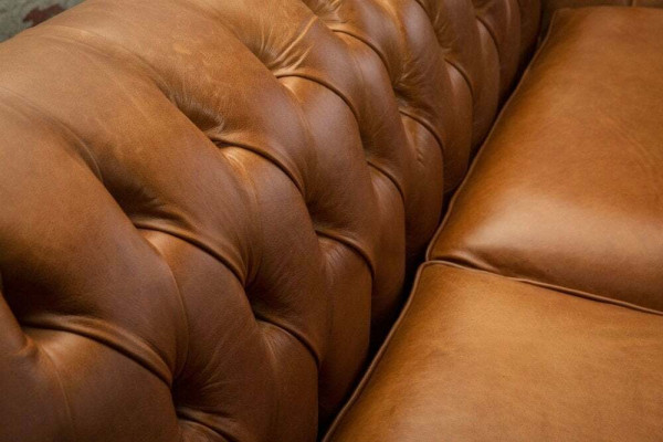 Brown Chesterfield three seater luxury living room 3 seater couch