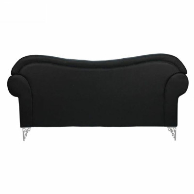 Black Chesterfield Couch Modern Three Seater Stylish 3 Seater