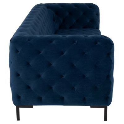 Stylish Blue Chesterfield 3-Seater Living room luxury couch