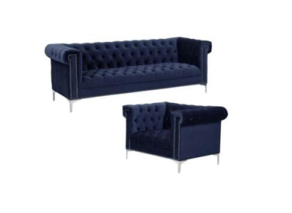Blue e chesterfield Sofa set couch royal Blue couchen sofa set Sets new Blue e chesterfield Sofa set couch royal Blue couchen sofa set Sets new