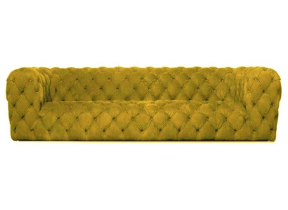 Yellow Chesterfield couch four-seater xxl big sofa comfortable couches soft new