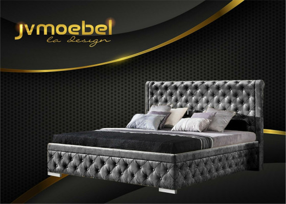 Bed 2x Bedside table 3 pcs. Bedroom Set Luxury Design Furniture Modern Beds new