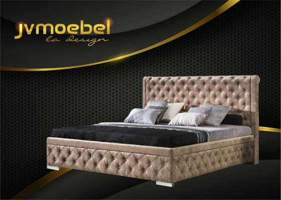 Bed 2x Bedside table 3 pcs. Bedroom Set Luxury Design Furniture Modern Beds new