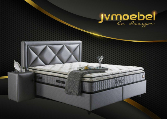 Elegant Bed 3-piece Set Bedside table Furniture Luxury Bedroom Mattress Bed frame new