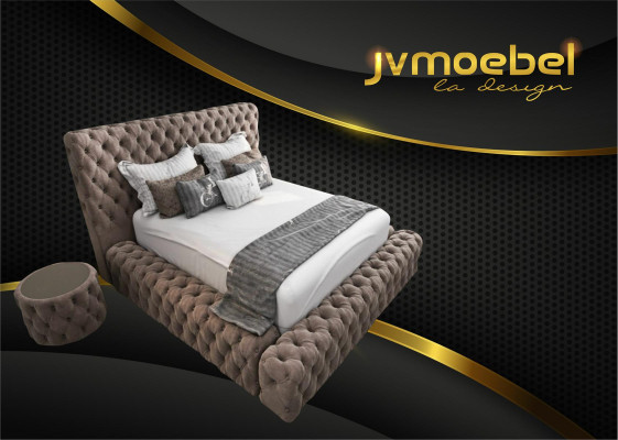 Bed Textile Bedroom Furniture Luxury Modern Beds Chesterfield Boxspring new