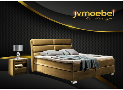 Bedroom Luxury Box Spring Bed Beds Double Furniture Fabric 140 160 180 x 200cm