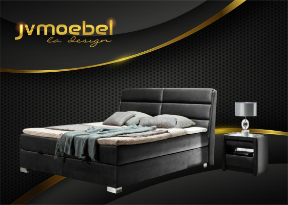 Bedroom Luxury Box Spring Bed Beds Double Furniture Fabric 140 160 180 x 200cm