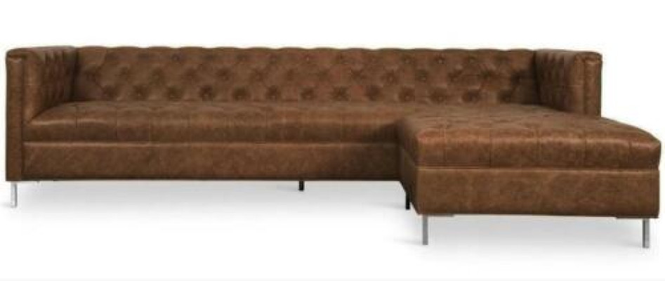 Brown Corner sofa Western style Corner suite Corner sofa Corner sofa Suite Upholstery