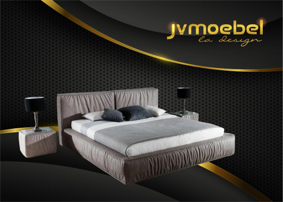 Luxury Designer Bed for the Bedroom Velvet Covered Furniture Beds Fabric Textile new
