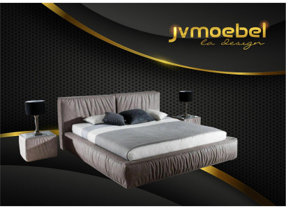 Luxury Designer Bed for the Bedroom Velvet Covered Furniture Beds Fabric Textile new