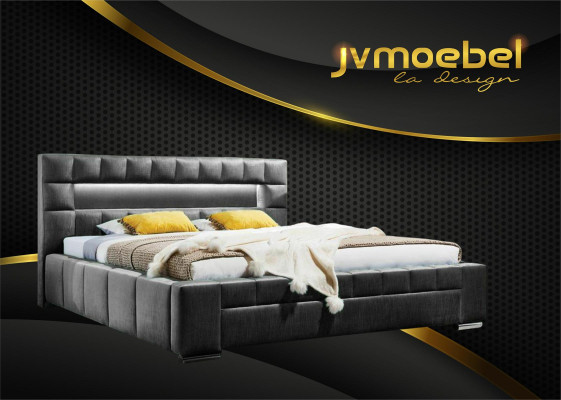 Bed including LED lighting Bedroom Design Furniture Modern Beds Luxury Double