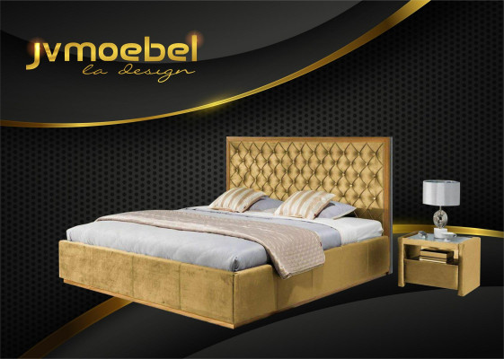 Bed Textile Bedroom Design Furniture Modern Luxury Beds Bed frame 140x200