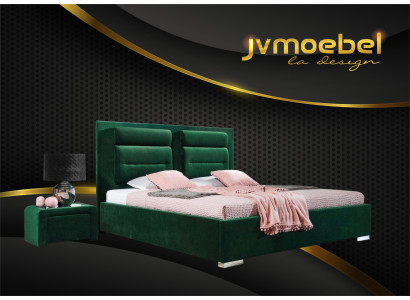 Luxury Box Spring Bed Double Design Fabric Hotel Green Beds Bedroom Furniture