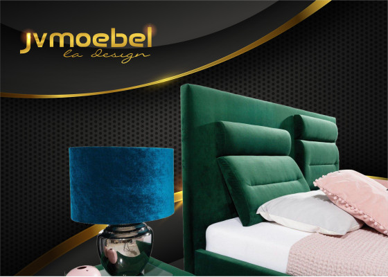 Luxury Box Spring Bed Double Design Fabric Hotel Green Beds Bedroom Furniture