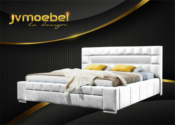 Luxury Box Spring Bed Fabric Hotel Blue e Beds Bedroom Furniture Design Double