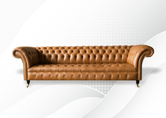 Design Sofa Chesterfield Upholstery Modern Textile Fabric Sofas 4 seater new