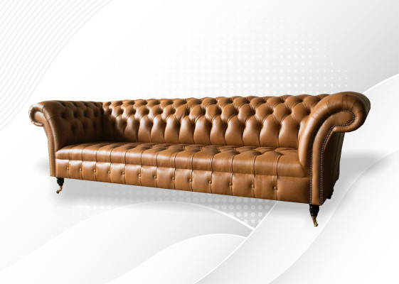 Design Sofa Chesterfield Upholstery Modern Textile Fabric Sofas 4 seater new