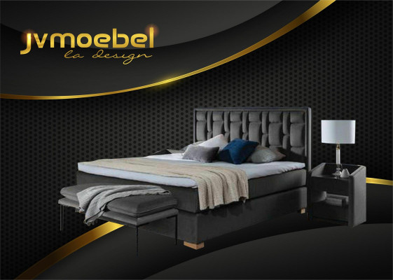 Bed Textile Bedroom Furniture Modern Beds 140x200 Bed frame Boxspring new