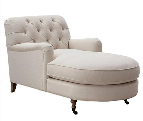 Beige Chaise Longue Chesterfield Furniture Lounger Living room Modern