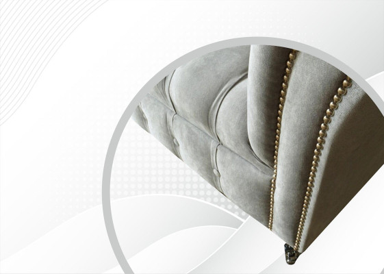 Chesterfield Armchair Couch Upholstery Sofa Textile Couches 1.5 Seater Single Seater