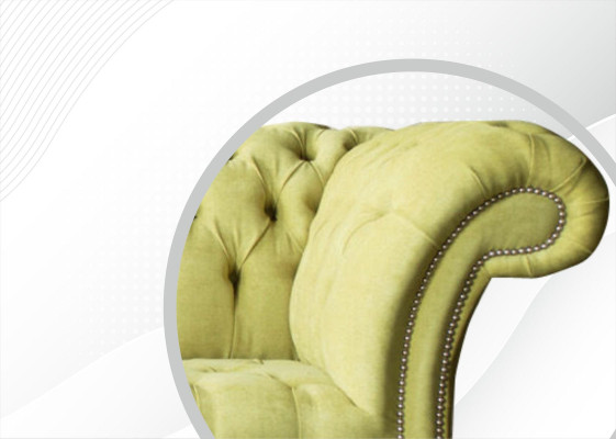 Sofa 2Seater Couch Upholstery Sofas Chesterfield Living room Design Textile Fabric new