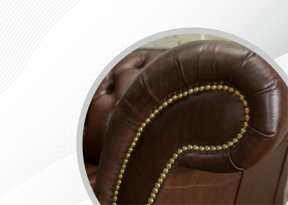 Chesterfield Velvet Designer Sofa 2 Seater Couch Textile Leather Suite Brown new