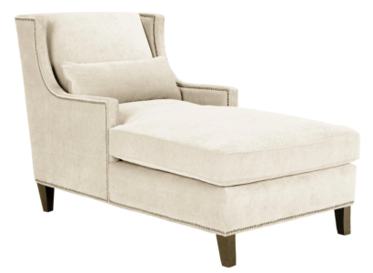 Chaise Longue Loungers Furniture Ottoman Living room Design Sofa Beige Fabric Lounger