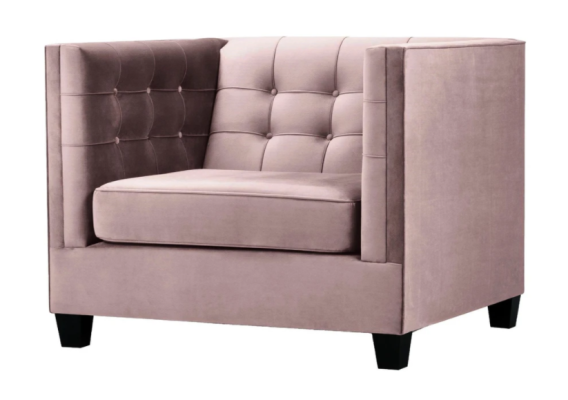 Armchair Chesterfield Textile Fabric Creative Furniture new Modern Living room Purple