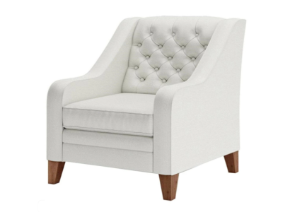 Armchair Textile Fabric White Creative Furniture new Living room Modern Chesterfield