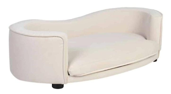 Large Dog Bed White Dog Upholstery Textile Dog Sofa Furniture Fabric Couches new
