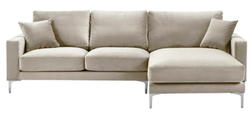 Living room Design Couches Upholstery Sofa Couch Beige Corner sofa Fabric Corner suite new