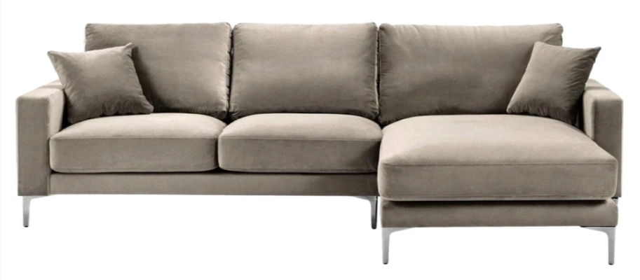Beige Corner sofa Fabric Living room Design Couches Upholstery Sofa Sofas Corner suite new