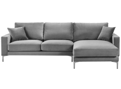 Living room Corner sofa Gray xxl Big Creative Furniture Textill Fabric Chesterfield Sofas