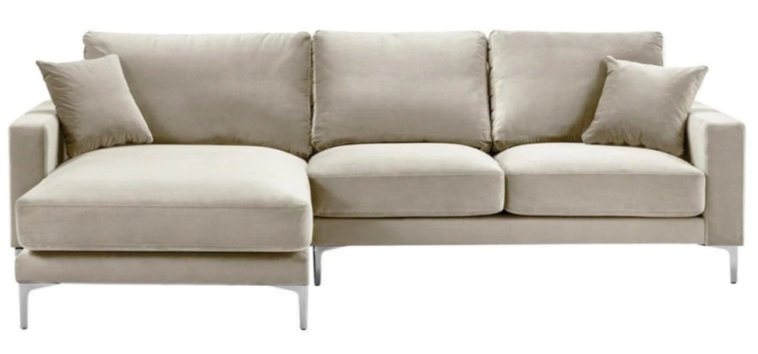 Loft Sofa Luxury Corner sofa Furniture Corner suite Velvet Couches sofas beige Living room