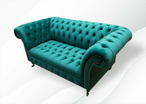 Sofa 2 Seater Chesterfield Upholstery Design Luxury Couch Sofas Lounge Club Sofas