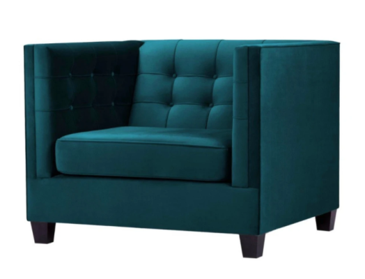 Armchair Chesterfield Textile Fabric Sea Green Creative Furniture new Living room