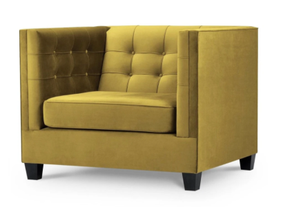 Armchair Chesterfield Textile Fabric Beige Creative Furniture new Living room