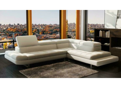 Modern corner sofa leather sofa L-shape upholstery designer corner suite