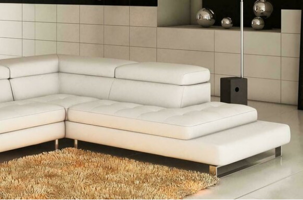 Modern corner sofa leather sofa L-shape upholstery designer corner suite