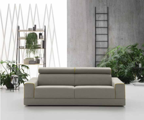 Design Gray Sofa 3 Seater Living room Fabric Couch Sofa Upholstery Sofas alfitalia