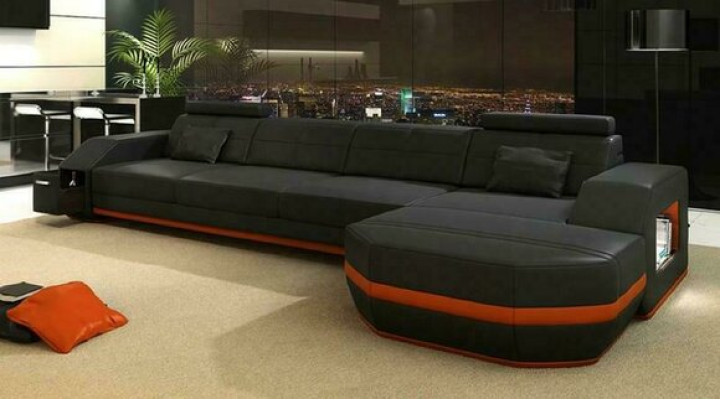 Modern Flackschiff Living room Sofa Couch Suite Upholstery