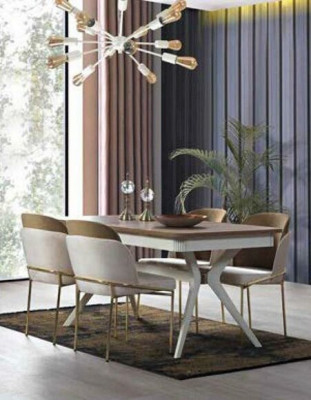 Dining room Suite Dining table 4x Chair Chest of drawers Group Table 8pcs. set