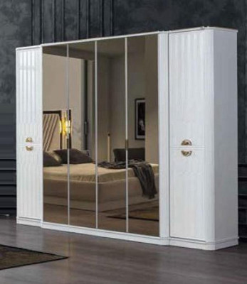 Wardrobe Mirror Wooden Furniture Cabinets Italy for Bedroom