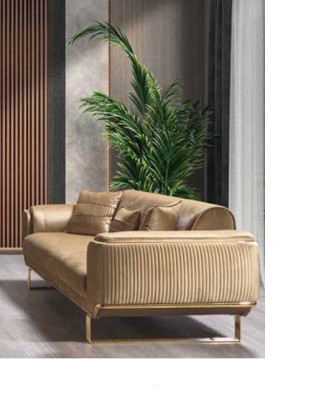Luxury three-seater sofa couch modern couches Textile Fabric sofas 234cm