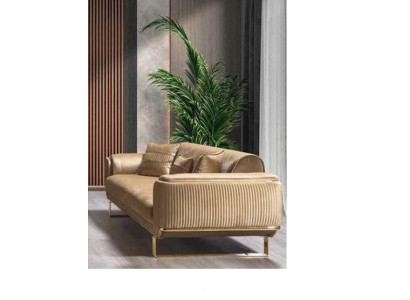 Luxury three-seater sofa couch modern couches Textile Fabric sofas 234cm