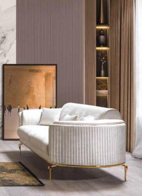 Luxury three-seater sofa couch modern couches Textile Fabric 234cm xxl
